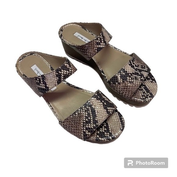 Diane Von Furstenberg Snake Print Sandals - Picture 1 of 9